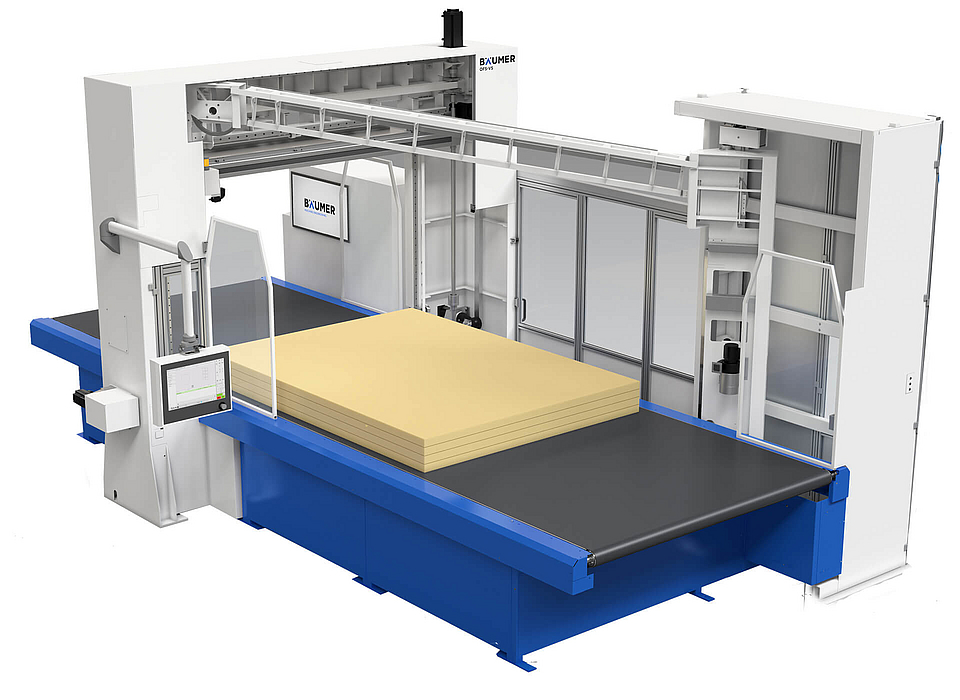 The vertical contour cutting machine with Quick Select